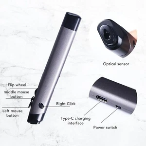 Optical Pen Mouse Wireless for Laptop,Ergonomic Pocket Mouse Pen&Adjustable 800/ - Picture 1 of 4