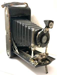 Antica macchina fotografica pieghevole KODAK anni '20 n.3A (modello C) originale come da ritrovamento e usata! - Foto 1 di 19