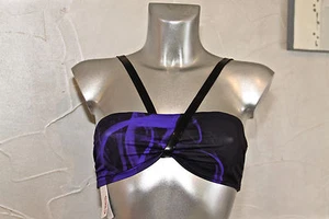 Black Bandeau Swimsuit ERES Alchimie Size 38 FR US 12 UK 16 NEW Value 160 € - Picture 1 of 3