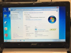 Acer Aspire One Laptop Intel Atom N2800 @1.86GHz, 1GB RAM , Win 7, 280GB HDD - Picture 1 of 15