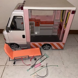 Our Generation OG Rescue Ambulance Car Truck for 18" Dolls w/ accessories - Picture 1 of 11