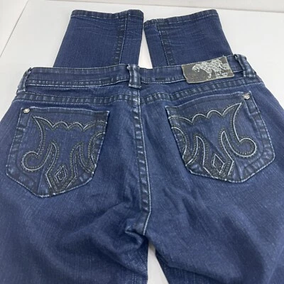 Pantalones de mezclilla para mujer MEK DNM talla 29 X 32 Shanghai logotipo de cigarrillo fácil bien viajados 32x32 Foto 1 de 4