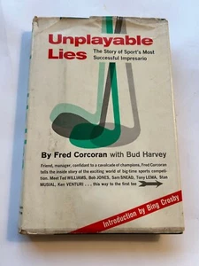 Golf, Unplayable Lies, First Edition Fred Corcoran Intro Bing Crosby 1965 HCDC - Picture 1 of 19