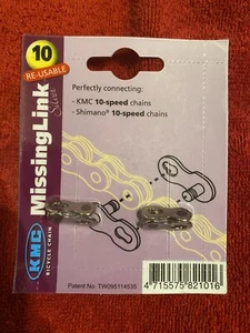 Twin Pack KMC CL559R 10 speed 5.88mm missing link chain joining Shimano - Picture 1 of 2