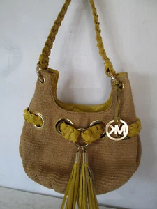 MK Purse, Yellow Leather, 11" x 7" x 7", Good Used Condition - Picture 1 of 5