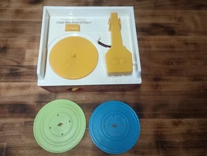 Vintage Fisher Price Record Player Music Box w/2 Records Tested/Works - Picture 1 of 15