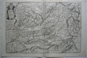 España Castilla Nueva Copperplate mapa Giac Cantelli Vignola 1696 España Barbey - Imagen 1 de 5