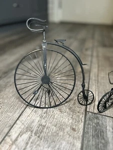 Vintage Big Wheel Bicycle And Tricycle Home Decor Metal Good Condition MCM - Picture 1 of 11