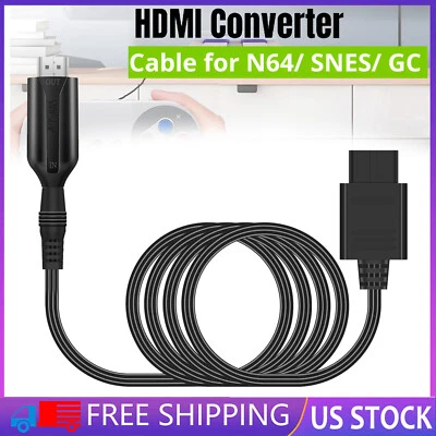 HD1080P N64 To HDMI Converter HDMI Adapter Cable For N64 / GameCube / SNES - Image 1 of 4