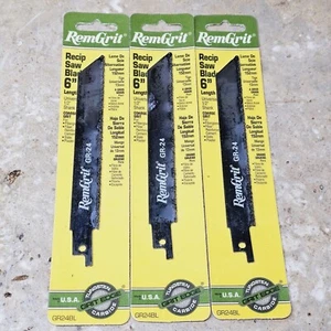 Lote de 3 DISSTON GR24 150MM RECETA GRANO GRUESO BORDE X10 RemGrit GR24BL - Imagen 1 de 2