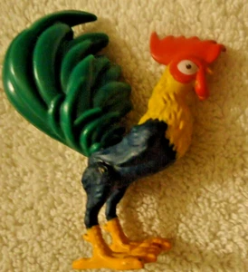 Gallo de plástico verde rojo amarillo negro 2,75" - Imagen 1 de 4