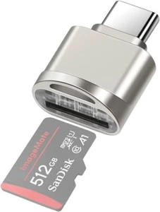 USB C Micro SD/TF Kartenleser Micro SD SDHC SDXC OTG Speicherleser Mini Adapter - Bild 1 von 6