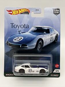 Hot Wheels 2021 Premium Toyota 2000 GT White w/ Real Riders Car Culture JDM