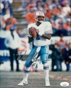 Warren Moon Houston Oilers Signed 8x10 Glossy Photo JSA Authenticated - Picture 1 of 2