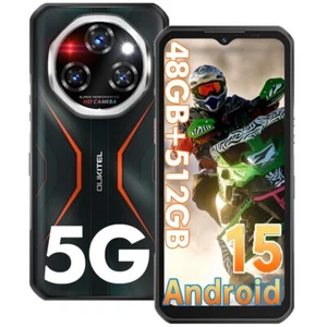 2025 OUKITEL WP55 Pro móvil exterior 5G 48GB+512GB 120Hz Smartphone sin contrato - Imagen 1 de 8