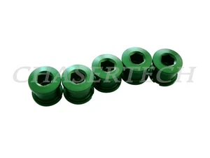 Nuevo MTB Bicicleta de Carretera Aleación 7075 Una Velocidad 6,5 mm Anillo Perno Tuerca Set Verde - Imagen 1 de 1