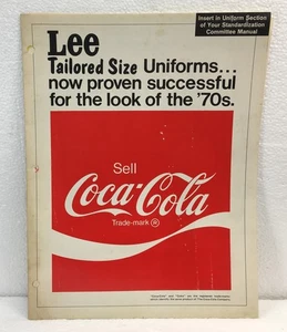 1971 COCA ~ COLA LEE UNIFORM KATALOG - PREISLISTE und BESTELLFORMULARE - KOMPLETT - Bild 1 von 20
