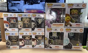 Funko Pop Games Overwatch Lot Of 10 Moira D.Va Reaper Reinhardt Orisa NEW - Picture 1 of 11