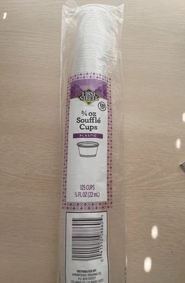 125 First Street Shot Plastic Cups 34 Oz (22 mL) Clear / New Sealed - Image 1 of 4