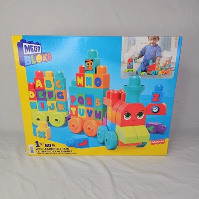 MEGA BLOKS First Builders Toddler Building Blocks Toy Set, ABC Learning Train wi - Image 1 of 4