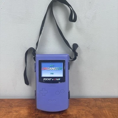 Nintendo Game Boy My Organizer For Pocket Color Purple Travel Carry Case - Image 1 of 4
