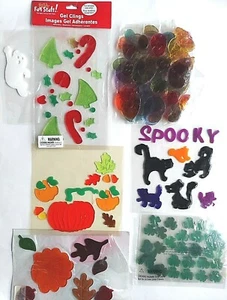 lot of gel clings window decorations easter fall Christmas Halloween St. Patrick - Picture 1 of 2