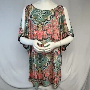 Cacique Swim Cover Up Plus Sz 18/20 2X Mid Length Pullover Stretch Beach Resort - Picture 1 of 10
