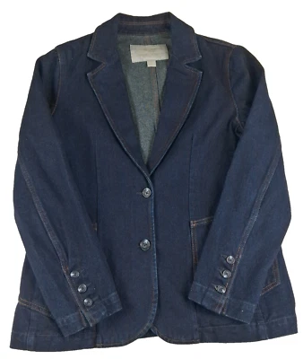 Blazer vaquero raro etiqueta invertida Gloria Vanderbilt X Christian Siriano Foto 1 de 4