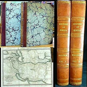 1815 GESCHICHTE PERSIENS JOHN MALCOLM 1. AUSGABE 2VL SET MITTELOSTASIEN KARTE $$ - Bild 1 von 6