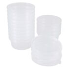  15 Pcs Small Containers White Convenient Sealed Plastic Clay