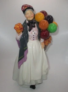 Royal Doulton of England Biddy Pennyfarthing Figurine HN 1843 Balloon Lady  40's - Picture 1 of 7