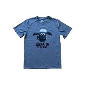 Shaun The Sheep Grey Medium T-shirt 2014 Aardman Animation Tee Shirt - Picture 1 of 18