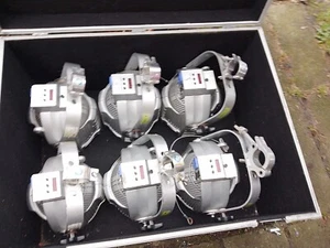 6 stck. LITECRAFT LED Studio PAR AT3, 18 X 3W, RGB, DMX        INKLUSIVE CASE   - Bild 1 von 10