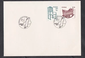 SWEDEN 1980 FIRST DAY COVER EARLY ART WOODWORKING NORDEN '80 + CARD + CACHET - Picture 1 of 3