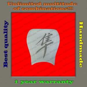 CUSTOM Design Front Seat Cover Suzuki Hayabusa 99-07 white+silver 001-no-s - Bild 1 von 4