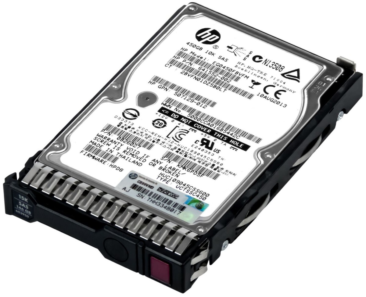 HP Disque Dur SAS 10K 1,2 To 2,5" | 12 Go | Référence 781518-B21 | Pour Serveurs ENT
