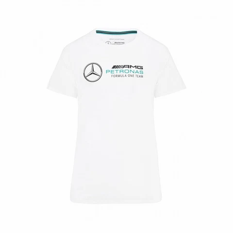 Mercedes Benz AMG Petronas F1 Ladies White Tee Shirt 2022 Cover