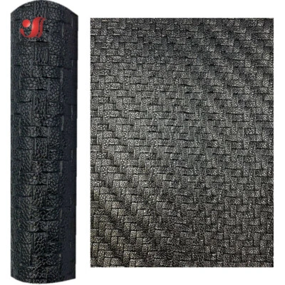 Basket Weave Faux Leather Fabric Synthetic DIY Brooch Bow Earring Handmade Sheet - Image 1 of 4