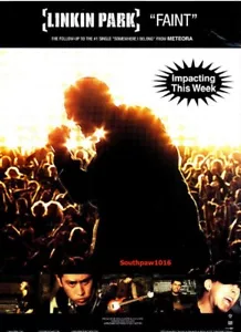 2003 Linkin Park "Faint" Song Release Music Industry Promo Ad Reprint - Picture 1 of 1