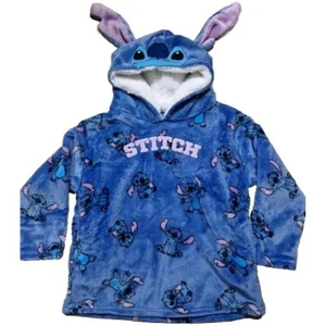 Nuevo con etiquetas Sudadera con Capucha Stitch Orejas 3D Polar Acogedora para Niñas Niños Edad 2-5, 6-9, 10-13 años - Imagen 1 de 7