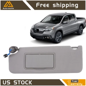 Sun Visor Left Gray & Line Light For Honda Pilot 2017-2021&Ridgeline 2018-2020 - Picture 1 of 14