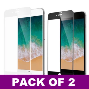 2X Full Cover Tempered Glass Screen Protector For iPhone 7 8 6 Plus SE 2020 2022 - Picture 1 of 14