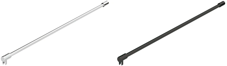 Häfele Barra Estabilizadora para Paredes de la Ducha 90° Latón Cristal 1050 - Imagen 1 de 4