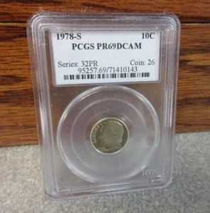 1978-S Roosevelt PROOF "CLAD " Dime PCGS : PR69DCAM : CHANGING COLOR - Picture 1 of 6
