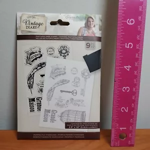 Crafters Companion Signature Collection Vintage Diary Perfectly Parisian Stamps - Picture 1 of 2
