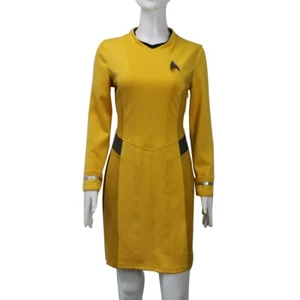 Beyond Cosplay Woman Yellow Dres Halloween Costume Badge Full Set - Picture 1 of 7