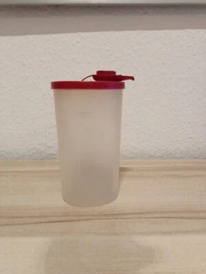 Tupperware Ölprinz Essig Öl Dressing Behälter Ausgießöffnung 450 ml rot - Bild 1 von 2