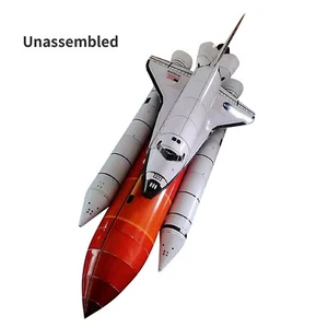 1/150 Unassembled Space Shuttle Atlantis Paper Model Space Rocket Craft Scene - Picture 1 of 12