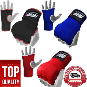Everox Gel Padded Inner Gloves with Hand Wraps MMA Muay Thai Boxing Fight PAIR 