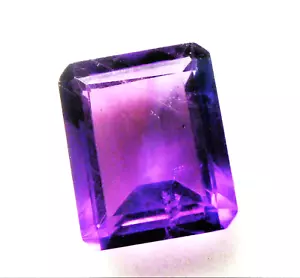 12x10x6mm 5,30ct TAGLIO SMERALDO AMETISTA VIOLA SCURO AFRICA SI GRADO - Foto 1 di 2